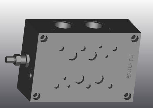 Bloque hidráulico de 4 vías - ES8A114PLZ - EUROFLUID HYDRAULIC SRL - de hierro fundido / Cetop 8