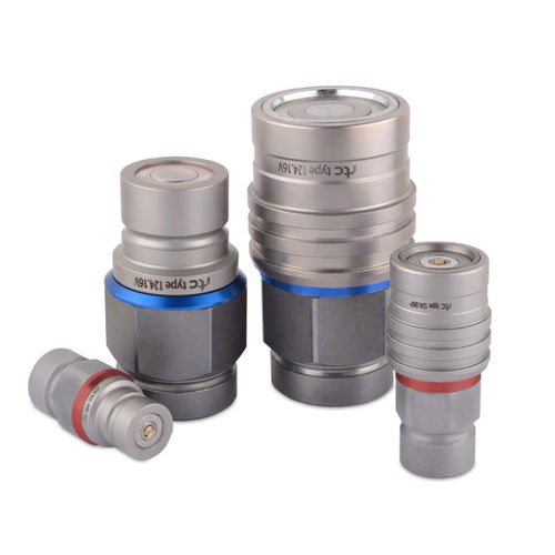 Racor hidráulico - 124 series - RTC Couplings GmbH - rápido / de acero inoxidable / de aluminio