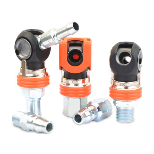 Racor neumático - 464-D-DL series - RTC Couplings GmbH - rápido / de nitrilo / de acero