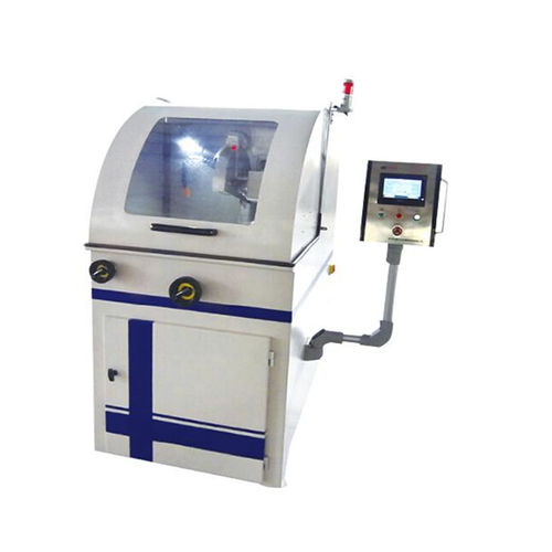 Máquina de corte de hoja rotativa - LDQ-350A - Jinan Hensgrand Instrument Co.,Ltd - para acero / de muestras / trifásica