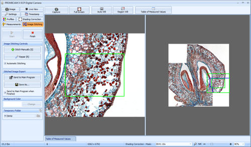 Módulo software de medición - Image Stitching - PROMICRA - de filmación de inspección / de análisis