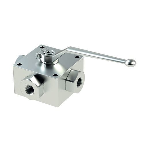 Válvula de bola - RAS4-BSPP series - Oleoweb Srl - de palanca / de control de caudal / para aceite