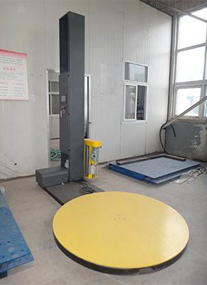 Envolvedora con plataforma giratoria - Shenzhen J&D Drinking Water equipment Co Ltd - automática / de bebidas / para alimentos