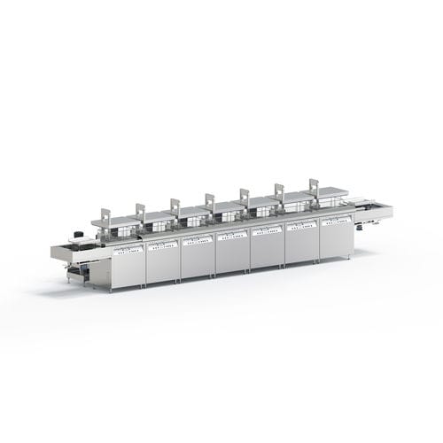 Sistema de limpieza por ultrasonidos - M series - Yuhuan Clangsonic Ultrasonic Co.,Ltd - semiautomático / industrial / para la óptica