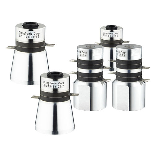 Transductor de ultrasonidos piezoeléctrico - Yuhuan Clangsonic Ultrasonic Co.,Ltd - de alta frecuencia / robusto / para cuba de limpieza