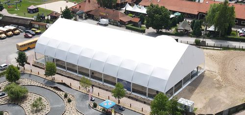 Edificio temporal - pol-plan - para centro deportivo