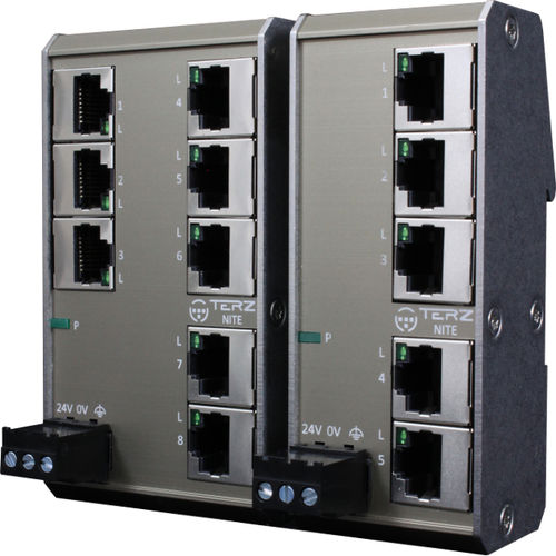 Conmutador Ethernet no administrable - NITE-RF series - TERZ Industrial Electronics GmbH - 8 puertos / 5 puertos / ProfiNet