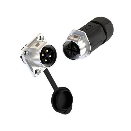 Conector de alimentación eléctrica - Shenzhen Jnicon Technology Co., Ltd. - de red / de cable a cable / bloqueable mediante clip