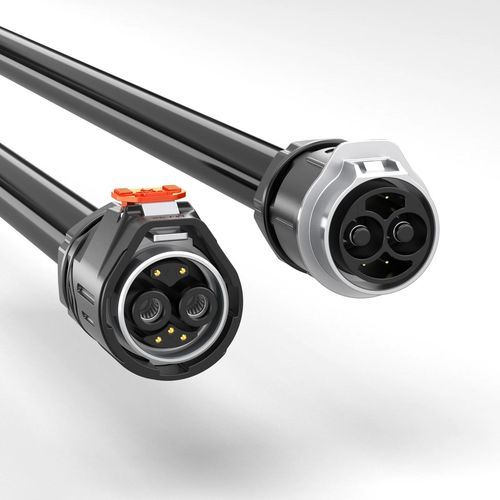 Conector híbrido - Shenzhen Jnicon Technology Co., Ltd. - bloqueable mediante clip / DC / de 2 husillos