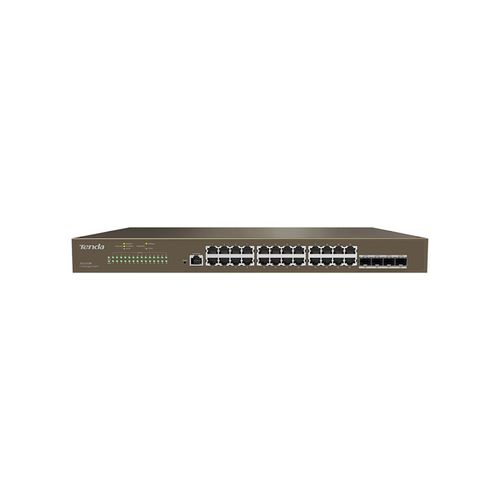 Conmutador Ethernet administrable - TEG5328F     - Shenzhen Tenda Technology Co.,Ltd. - 24 puertos / de nivel 2 / de nivel 3