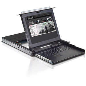 Switch KVM con pantalla LCD - OneView - TECNOSTEEL - con teclado