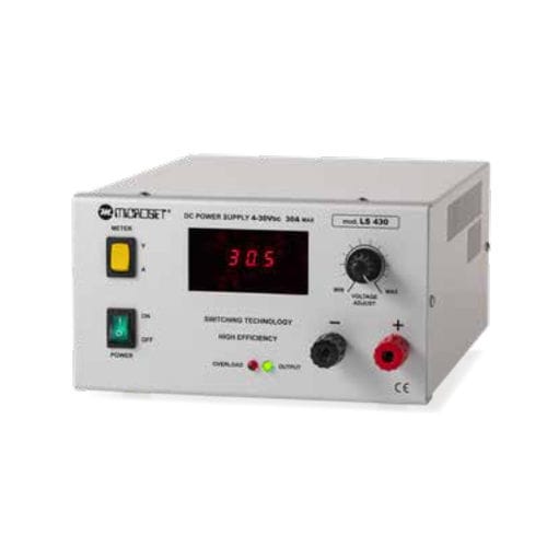 Alimentación eléctrica de mesa - LS 50 - Microset - AC/DC / ajustable / conmutada