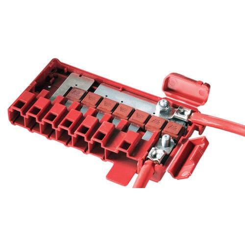 Cuadro eléctrico equipado - Electro-mechanical components - LEONI - de pared / de caucho / para disyuntor