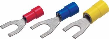 Terminal sin soldadura con horquilla - 010 series - Druseidt - tubular / aislado / de cobre