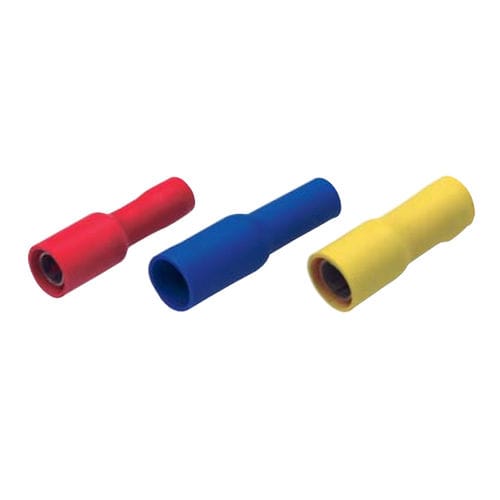 Terminal sin soldadura hembra - 0113 series - Druseidt - con clavija cilíndrica / tubular / aislamiento PVC
