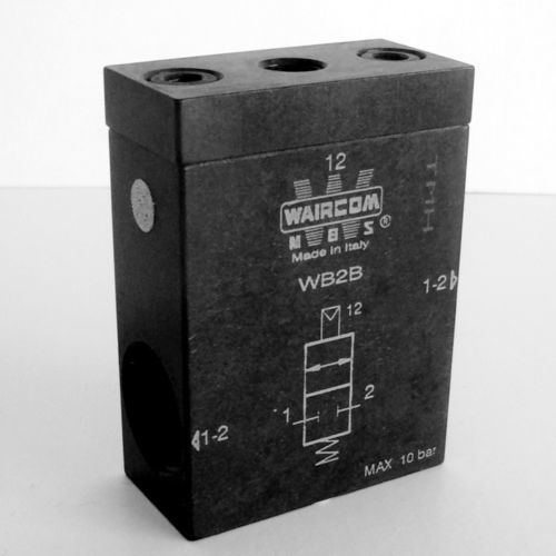 Distribuidor neumático de cajón - WB series - Waircom - accionado neumáticamente / 2/2 / con retorno por muelle