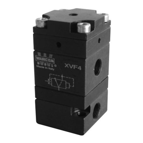 Válvula con muelle de retorno - XVF series - Waircom - de tapón / con control neumático / para aire
