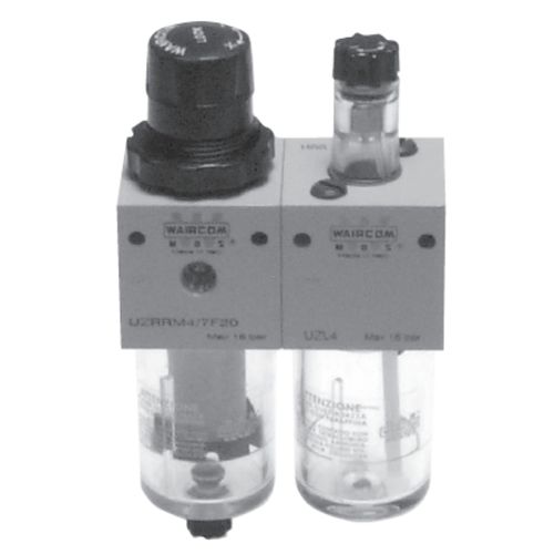 Filtro regulador lubricador de aire - UZ series - Waircom - de aire comprimido