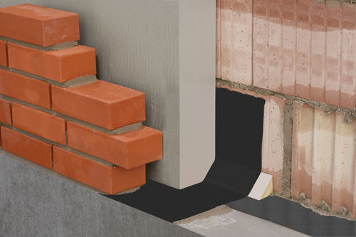 Barrera de protección - DELTA®-SOFTFLEXX - DORKEN MKS - fija / para muro