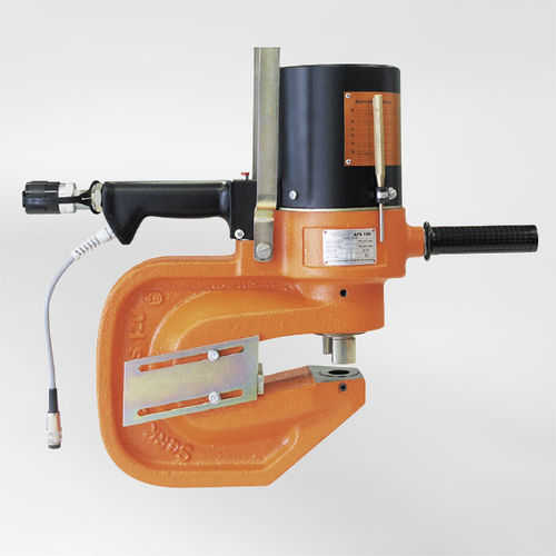 Unidad de punzonado semiautomática - APS 120 - ALFRA GmbH - hidráulica / de chapa / portátil