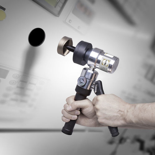 Punzonadora manual - CompactCombi® - ALFRA GmbH - hidráulica / de chapa / 90°