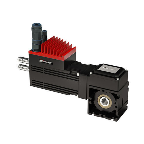 Servomotorreductor DC brushless - XCDBS series - Mini Motor SPA - de tornillo sin fin / angular / con eje hueco