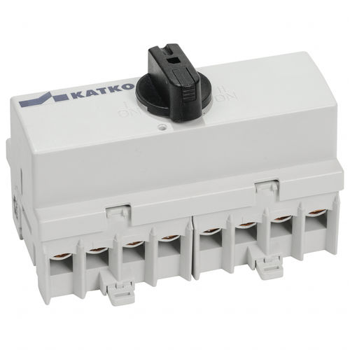 Conmutador inversor manual - KU 4125VV - KATKO - para riel DIN / compacto / 4 polos