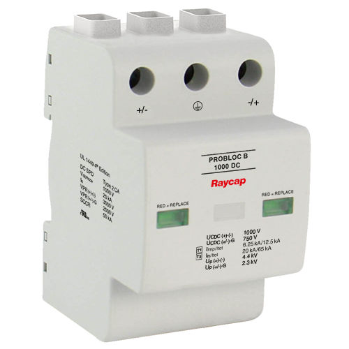 Protector de sobretensión de tipo 2 - ProBloc B 1000 DC - Raycap - de tipo 1 / tipo 1CA / de red eléctrica