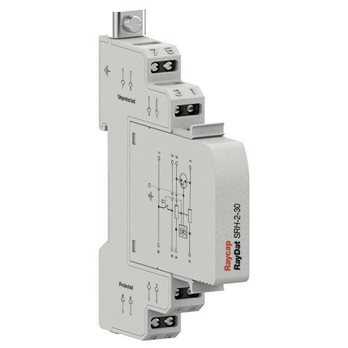Protector de sobretensión modulable - RayDat SRH-2 - Raycap - en riel DIN / de baja tensión