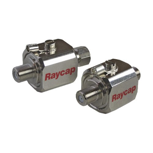 Protector de sobretensión para cable coaxial RF - RayDat CP F75 - Raycap - coaxial / en línea / DC