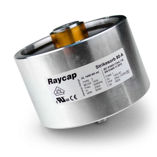 Protector de sobretensión de tipo 2 - Strikesorb 80 - Raycap - clase I / de telecomunicación / para alimentación eléctrica
