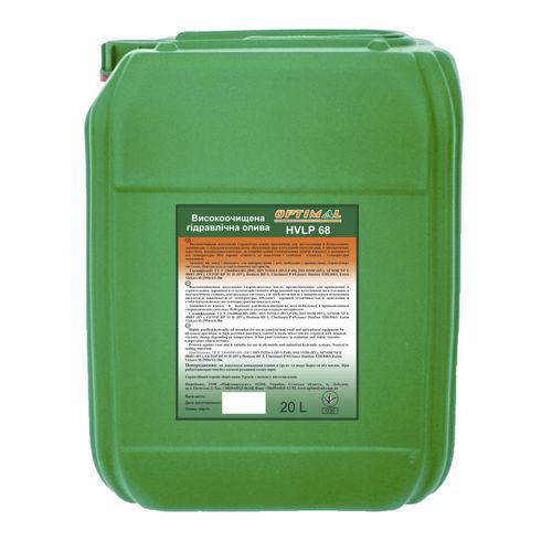 Aceite hidráulico - HVLP -68 - Optimal Oil - para la industria / para obra de construcción / para aplicaciones agrícolas