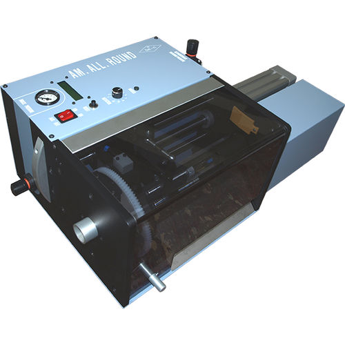 Peladora de hoja rotativa - AM.ALL.ROUND - GM AUTOMAZIONI - para cables coaxiales / de sobremesa / semiautomática