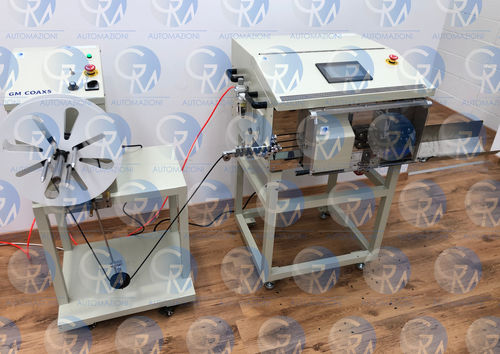 Cortadora y peladora para cables coaxiales - COAX5 - GM AUTOMAZIONI - de hoja / eléctrica / automática