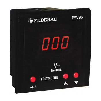 Voltímetro digital - FVY series - Federal Elektrik - estacionario / DC / AC