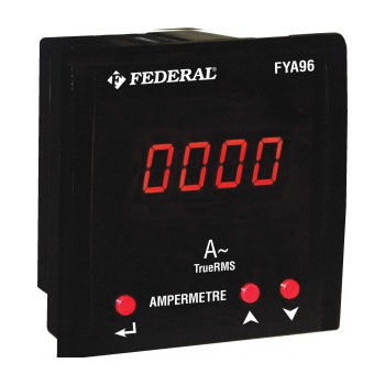Amperímetro digital - FYA series - Federal Elektrik - montado en panel