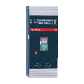 Disyuntor magnetotérmico - F51 series - Federal Elektrik - de baja tensión / 4 polos / en caja moldeada