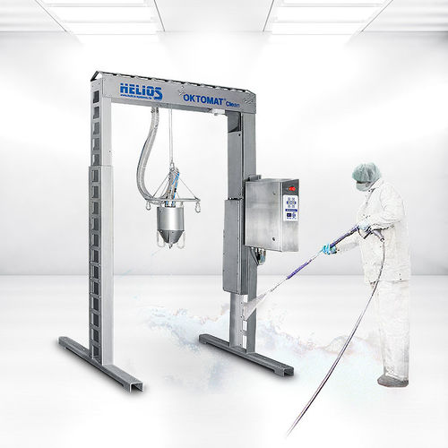 Estación de llenado de big-bag vibratoria - Oktomat® SOS INOX - HELIOS Gerätebau für Kunststofftechnik GmbH - para la industria agroalimentaria