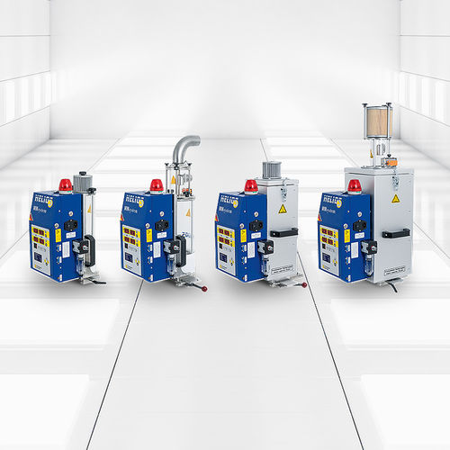 Secador de aire seco - JETBOXX®top-mounted mini - HELIOS Gerätebau für Kunststofftechnik GmbH - continuo / para granulado de plástico / compacto