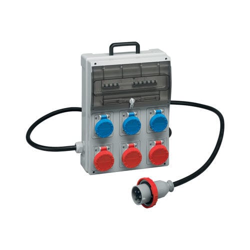 Caja eléctrica equipada - 670060 - Palazzoli S.p.A. - modular / de plástico / para rack para distribución eléctrica