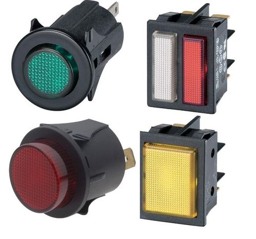 Botón pulsador de muelle - P5 Series - Everel Group S.p.A. - electromecánico / estándar / con luz