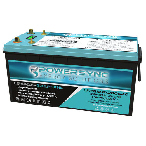 Batería LiFePO4 - LFPG12.8-200G4D - POWERSYNC Energy Solutions - prismática / 12 V / IEC