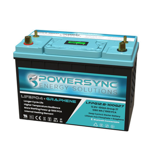 Batería LiFePO4 - LFPG12.8-100G27 - POWERSYNC Energy Solutions - prismática / 12 V / IEC