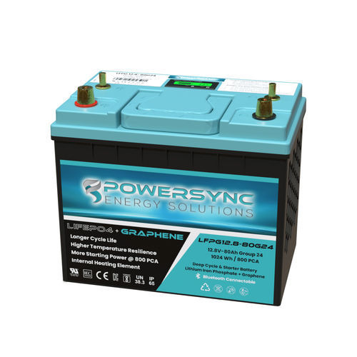 Batería LiFePO4 - LFPG12.8-80G24 - POWERSYNC Energy Solutions - prismática / 12 V / IEC