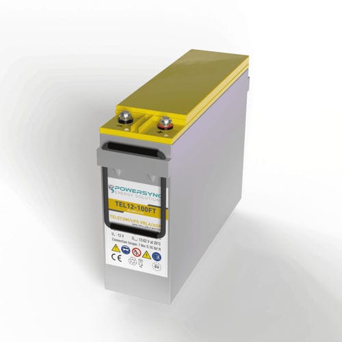 Batería VRLA - TEL12-100FT - POWERSYNC Energy Solutions - prismática / 12 V / IEC