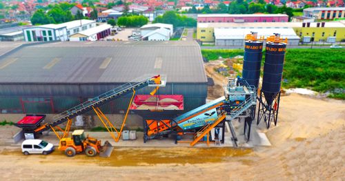 Planta de hormigón estacionaria - TURBOMIX-100 - Fabo Crushing Screening & Concrete Plants