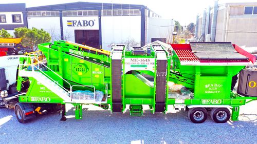 Criba para la producción de arena - ME 1645 series - Fabo Crushing Screening & Concrete Plants - vibratoria / móvil / para productos a granel