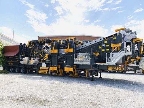 Unidad de machacado y cribado de impacto - PRO-150 - Fabo Crushing Screening & Concrete Plants - móvil / alta capacidad / para piedras