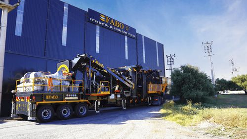 Unidad de machacado y cribado de impacto - MDMK-03 series - Fabo Crushing Screening & Concrete Plants - móvil / alta capacidad / para piedras