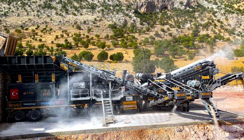 Unidad de machacado y cribado de impacto - PRO-150 - Fabo Crushing Screening & Concrete Plants - móvil / alta capacidad / para piedra caliza